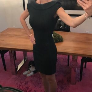 Milly Dark Green Knit Sheath Dress Like New